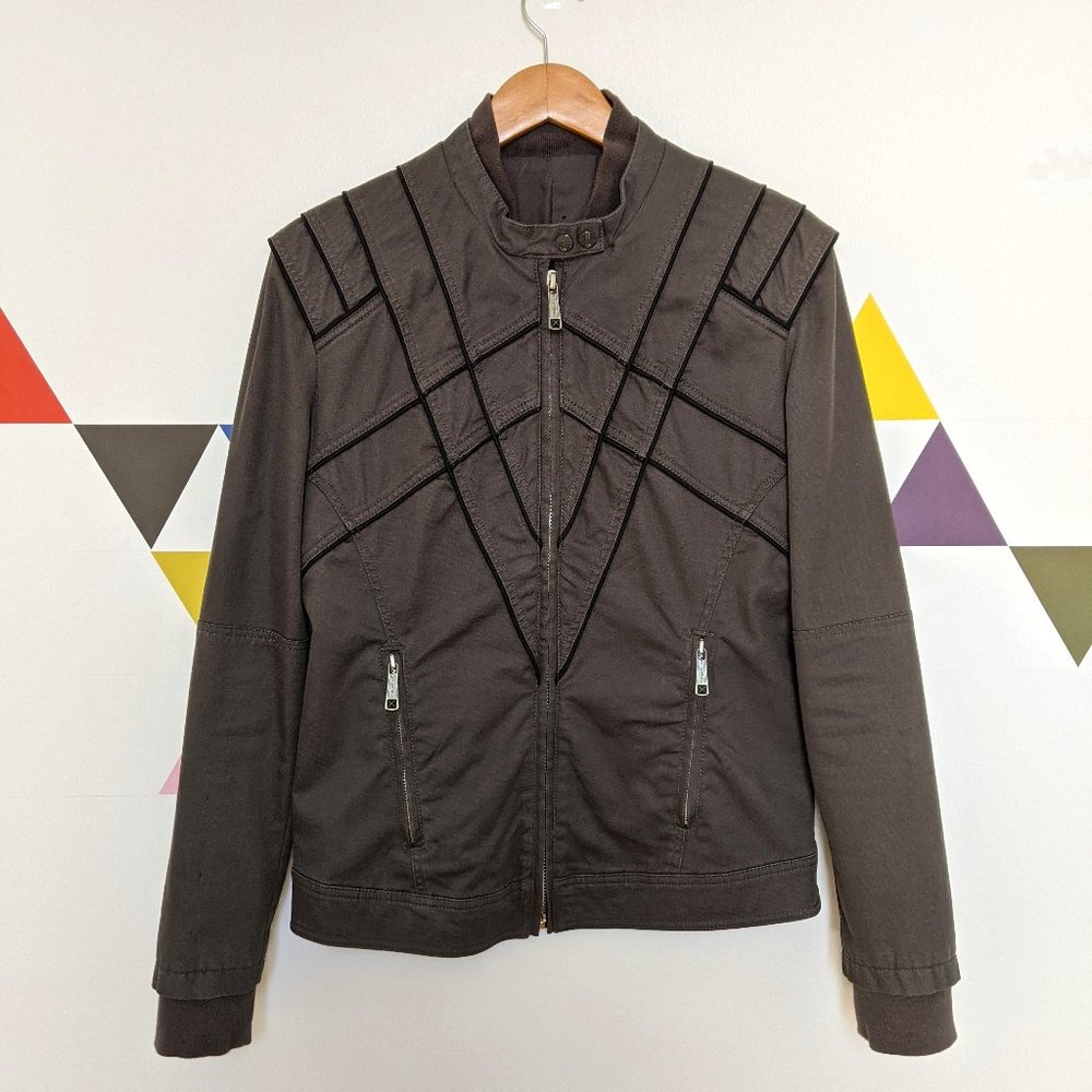 Diesel Jacket With Piping Details